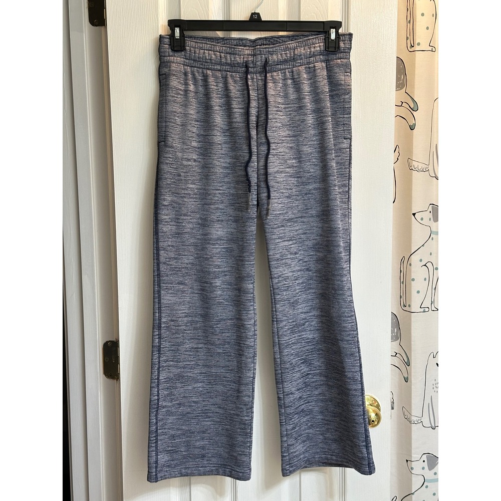 Under Armour ColdGear Storm Wide Leg Pants Blue Space Dye Fleece Lined Medium